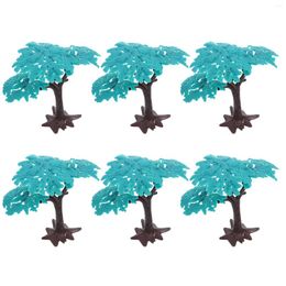 Decorative Flowers 6 Pcs Simulation Pine Tree Model Yard And Garden Decors Ornament Room Decoration Accessories Crafts