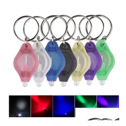 Key Chain Flashlights Mini Led Keychain Flashlight Torch Finger Lamp White Lights Uv Light Bbs For Dark Areas Cam Hunting Hiking Drop Otzgf