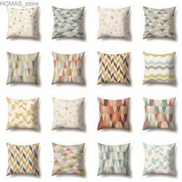 Pillow Case Geometric Cushion Cover Creative Stripes Case Throw s for Living Room Sofa Backrest Cover slip 45x45 Y240407