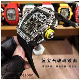 Luxury Watches Replicas Richardmills Automatic Movement Wristwatches Ten Brands Swiss Hollowed Out Full Automatic Mens Mechanical Carbon Fibre 905U