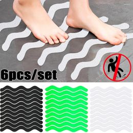 Bath Mats 24/12/6Pcs S-shaped Non-slip Strip Stairs Steps Ramp Bathtub Floor Self-Adhesive Rubber Non Slip Tape Bathroom Accessories