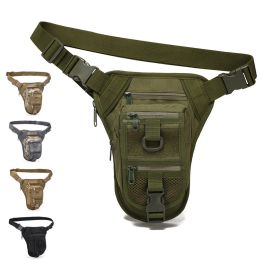 Bags Tactical Bag Army Combat Shooting Waist Leg Bag Adjustable Hiking Hunting Waist Packs Military Airsoft Molle Drop Leg Bags