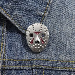 Terror Mask Enamel Pins Fashion Movie Mask Tools Lapel Badge Backpack Clothes Fashion Brooches Accessories Gift for Friends