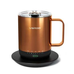 VSITOO S3 Pro Temperature Intelligent Mug Lid, Heater with Mug, Suitable for Office Desks, Home Offices, Application Control Heated Cup, Self Heating Coffee 14