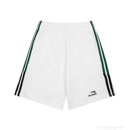 Designer High version B family 23ss sports shorts with vertical stripes on both sides and English drawstring elastic for both men and women M4R8