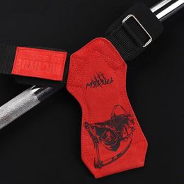 Death Pattern Cowhide Gym Gloves Grips Anti-Skid Weight Power Belt Lifting Pads Deadlift Belt Workout Crossfit Fitness Gloves 240322