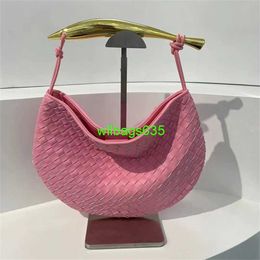 BottegvVenet Tote Bags Sardine Designer Bags Small Design New Sardine Woven Womens Bag Leather Versatile Highgrade Handbag Metal Handle Dum have logo HBM3DH