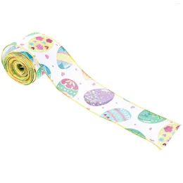 Gift Wrap Easter Ribbon Printing For Wreaths Wire Edge Decorative Ribbons Packaging Wrapping Crafts