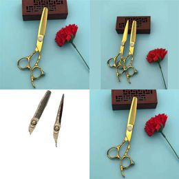 Hair Scissors Titan Professional Barber Tools Scissor Drop Delivery Products Care Styling Otiv0