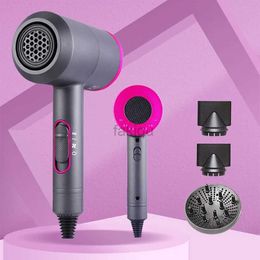 Hair Dryers High Speed 3 Gears Cool Hot Wind Shot Ionic Air Blower Hammer Shape Professional Salon Powerful Electric Hair Dryer Styling 240401