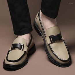 Casual Shoes Men Genuine Leather Business Flats Party Driving Loafers Breathable Moccasins Men's High-end