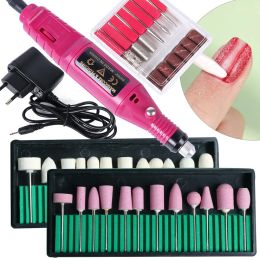 Treatments Professional Electric Nail Drill Machine Set Milling Cutter Manicure Pedicure Nail Gel Remover Grinding Equipment FBHBS011P