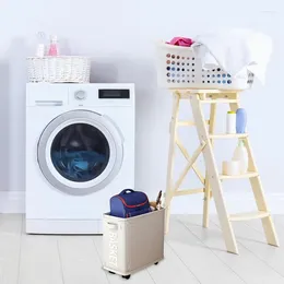 Laundry Bags Rolling Basket Thin With Stand Foldable Waterproof Sorter Organiser On Wheels Tall Dirty Hamper Supplies