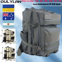 Bags Molle Knapsack Outdoor Training 25L 45L Military Tactical Backpack Bag Hiking Camping Travel Rucksack Army 3D Trekking