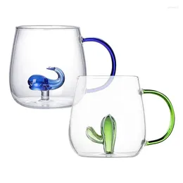 Wine Glasses Glass Coffee Cups Transparent Clear Drinking Cup Milk Water Mug Creative Drinkware For Home Household Accessories