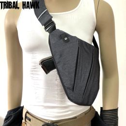 Bags Outdoor Tactical Storage Gun Holster Shoulder Bags Men Antitheft Chest Bag Army Police Hunting Crossbody Hand Gun Pistol Bag