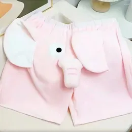 Men's Sleepwear Men Lounge Pants Pyjama Shorts 3d Cartoon Elephant Decor Couple Soft Breathable Unisex Summer For Comfort