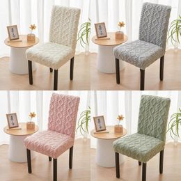 Chair Covers Jacquard Cover Thick Warm Dinning Seat Slipcovers Washable Stretch Case Protector For Kitchen Wedding Home