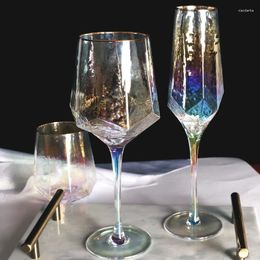 Wine Glasses Hammer Colorful Phnom Penh Glass Nordic Retro Crystal Goblet Champagne