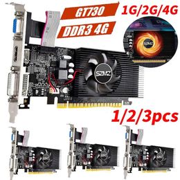 13PCS GT730 4GB DDR3 128Bit Graphics Card with VGA DVI Port PCIE20 16X Computer Video GT610 For Home 240318