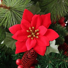 Decorative Flowers 5 Pcs Flower Shaped Ornament Christmas Tree Ornaments Decor Decorations