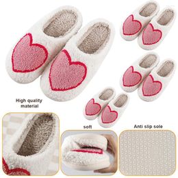 Slippers Love Heart Cozy Warm Fluffy Non-Slip Indoor Outdoor Bedroom For Women And Men