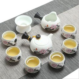 Cups Saucers Jingdezhen Exquisite Ceramic Teapot Kettles Tea Cup Porcelain Chinese Set Drink Ware