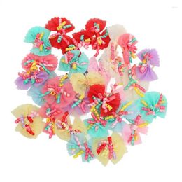 Dog Apparel Bows Pet Gifts Attractive Puppy Hair Lace Lightweight Lovely For Pets Dogs