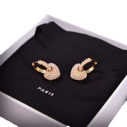 Modemarken-Ohrringe, Ohrstecker, hochwertige Designer-Ohrringe, klassischer goldener Perlenschmuck für Frauen, Hochzeitsgeschenke, Partygeschenke