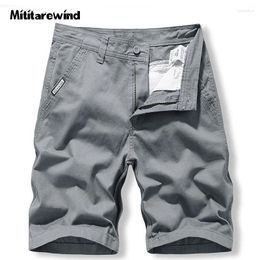 Men's Shorts Summer Casual Cargo Short Men Cotton Breathable Knee Length Straight Mens Solid Color Sport Pant For 28-38