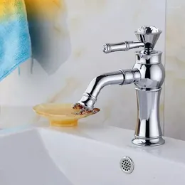 Bathroom Sink Faucets Copper Plating Gold Faucet Vanity Above Counter Basin And Cold Wash