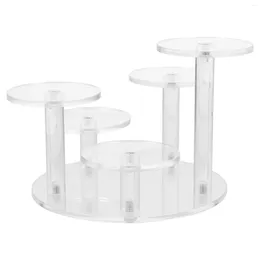Decorative Plates Acrylic Display Rack Collection Organizer Holder Stand Jewelry Shelves Tiered Figures