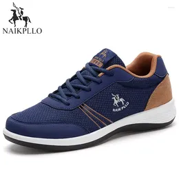 Casual Shoes NAIKPLLO Breathable Mesh For Men Fashion Lace-up Zapatillas Hombre Outdoor Non-slip Sneakers High Quality