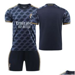 Jerseys 2023-2024 Real Madrid Away 2 Stadium Jersey para Adts e Crianças Entrega Bebê Crianças Maternidade Roupas Crianças Athleti Otvoy