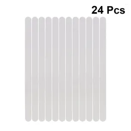 Bath Mats Anti Shower Stickers 24PCS Bathtub Strips Adhesive Decals For Tub Stairs Ladders Boats Clear ( 2cm X 38cm )