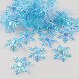 Party Decoration 300pcs/lot Christmas Snowflakes Artificial Confetti Xmas Tree Pendant Creative Year Wedding Appliques