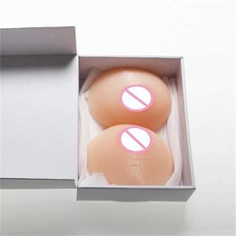 Breast Pad 600g/pair Self-adhesive Silicone Breast Forms Fake Breast Enhancer Silicone Crossdresser Transgender Boobs Artificial Boobs 240330