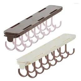 Hangers Retractable For Clothes Laundry Room Cabinets Organization Inclined Angle Wall Mounted Drying Rack