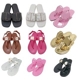 Designers Womens Beach slippers famous Classic Flat heel free shipping Summer Slides shoes Bath Ladies sexy Sandals size 36-41