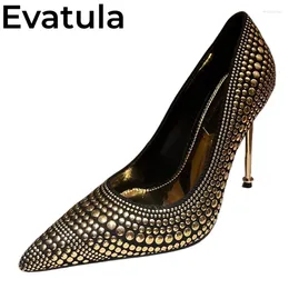 Dress Shoes 2024 Summer Shining Gold Rhinestone Super High Heel For Women Pointed Toe Crystal Stilettos Sexy Party Pumps Female