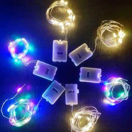 LED Strings 20/10pcs 3 Mode Copper Wire String Fairy Lights Garland Christmas Tree Decor Navidad Wedding Party Gifts DIY with Battery YQ240401