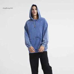 Hoodies Men's 2024 Sweatshirts Polos Vintage Distressed Solid Hooded Hoodie Oversize Washed Wax Dyeing Hoody Men Women Baggy Casual Sweatshirt Harukuyolq