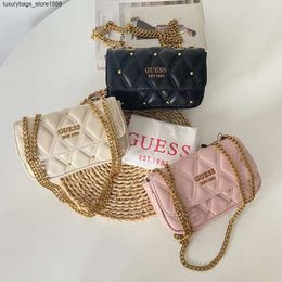 Factory discount designer crossbody bag Fashionable Chain Shoulder Bag Summer Diamond Grid Small Square