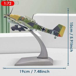 Aircraft Modle 1/72 Scale Alloy Diecast 87B Aircraft Model For Home Room Decor Kids Toys Gift collection Aeroplane Miniature For Boys YQ240401