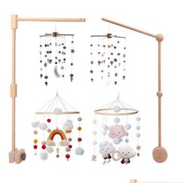 Mobiles Bite Bites Wooden Bed Bell Baby Mobile Bracket Sock Rattle For Born Toys Develo Diy Accessories Crib Holder Arm Brackets 24022 Dhwdk