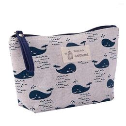Storage Boxes Cotton And Linen Large-Capacity Cosmetic Bag Multi-Function Travel Simple Versatile Fashion 2024 Makeup
