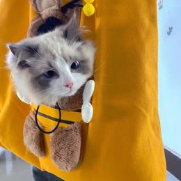 Cat Carriers Breathable Pet Soft Carrier Bags Portable Travel Handbag With Anti Breakaway For Small Dog Kitten Puppy Outdoor Supplies