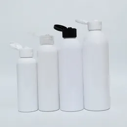 Storage Bottles 30pcs 100ml 150ml 200ml 250ml Empty White PET Bottle With Plastic Flip Cap For Shower Gel Liquid Soap Shampoo Cosmetic