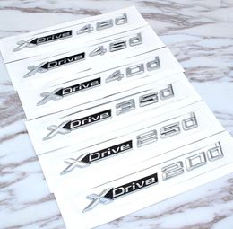 Car Styling 3D ABS Xdrive 20d 25d 28d 30d 35d 40d 45d 48d 50d Side Badge Emblem Sticker For BMW X2 X3 X4 X5 X61737314