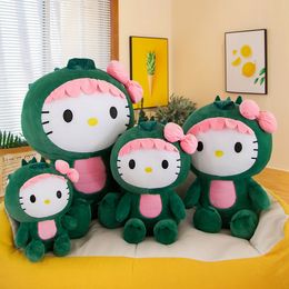 Cute Transforming into a dinosaur Plush Toy Stuffed Animals Sheep Soft Pillow Toy Home Decorative Christmas Birthday Gifts